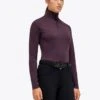 Cavalleria Toscana Mini CT Flock Turtleneck - Dark Purple