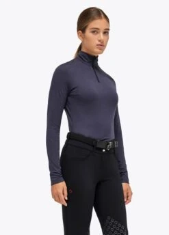 Cavalleria Toscana Mini CT Flock Turtleneck - Navy