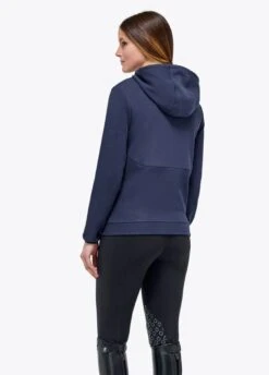 Cavalleria Toscana Pennant Piqué Hoodie - Navy -Ridingwear Sales Store ct pennant hoodie blue 3rdy
