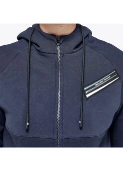 Cavalleria Toscana Pennant Piqué Hoodie - Navy -Ridingwear Sales Store ct pennant hoodie blue 4rdy