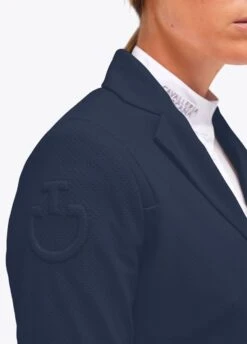 Cavalleria Toscana Perforated Competition Jacket - Blue -Ridingwear Sales Store ct perf jacket blue 3rdy