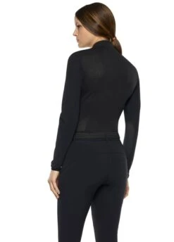 Cavalleria Toscana R-Evo Epaulet Long Sleeve Polo Shirt - Black -Ridingwear Sales Store ct revo epaulet black 3rdy