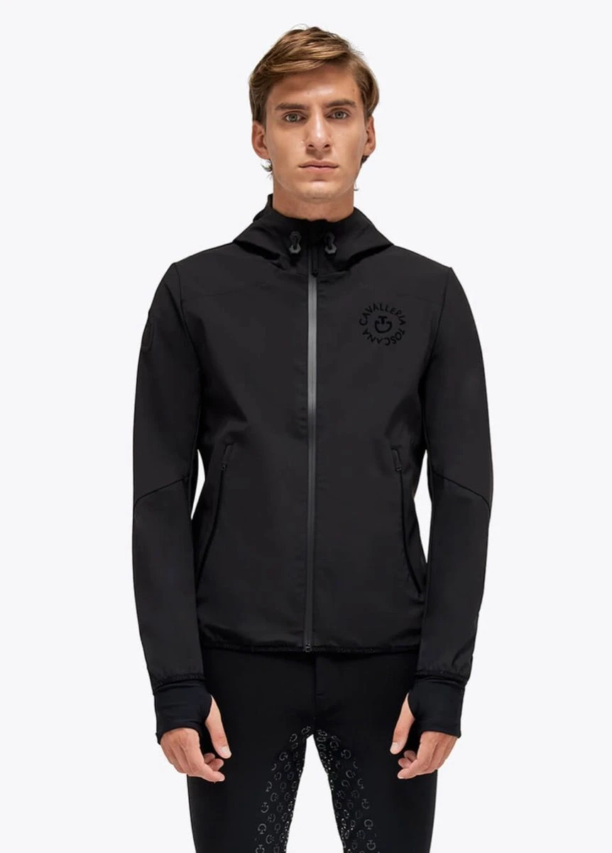Cavalleria Toscana Train Hard Softshell Jacket - Black 2 Cavalleria Toscana Train Hard Softshell Jacket - Black - Image 2