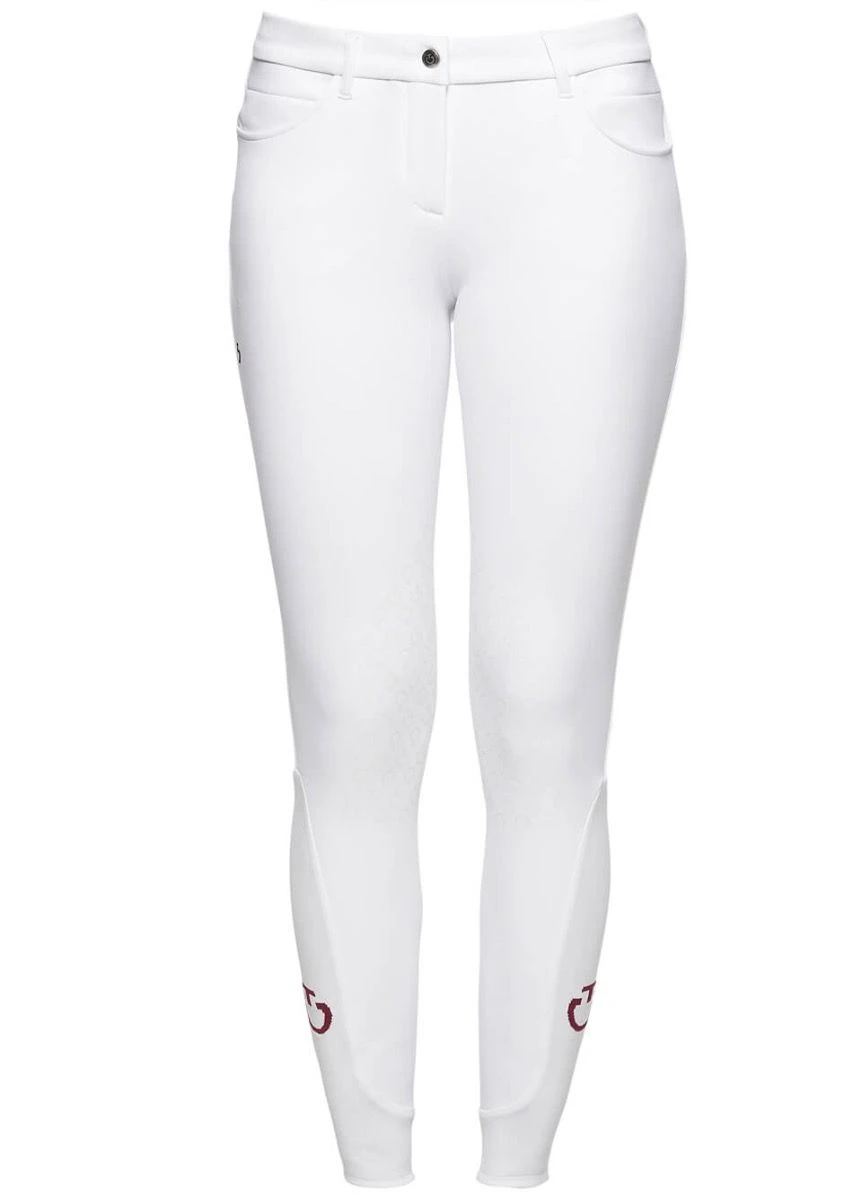 Cavalleria Toscana New Knee Grip Breeches - White 2 Cavalleria Toscana New Knee Grip Breeches - White - Image 2