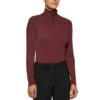 Cavalleria Toscana Turtleneck Base Layer - Burgundy