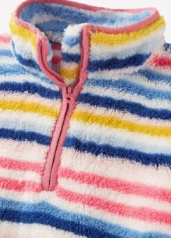 Joules Junior Ellie Half Zip Fleece - Multi Stripe -Ridingwear Sales Store ellie4