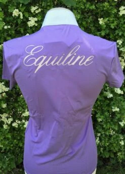 Equiline Ladies Elvi Competition Polo Shirt - Orchid -Ridingwear Sales Store elvi3