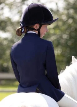 Equetech Jersey Junior Competition Jacket - Navy/Silver -Ridingwear Sales Store equetech junior jersey jacket navy 3rdy