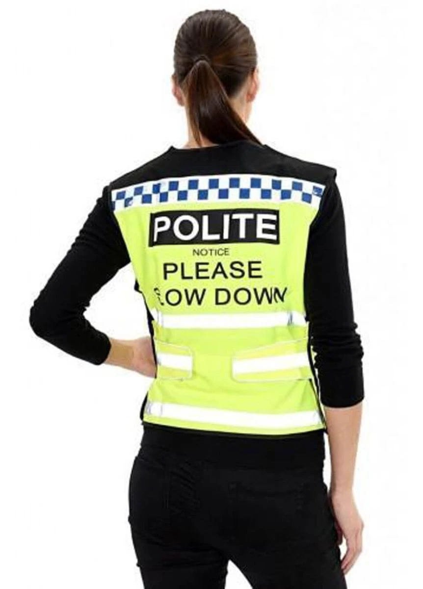 Equisafety Polite Hi Viz Waistcoat - Yellow 1 Equisafety Polite Hi Viz Waistcoat - Yellow