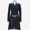 Pikeur Ladies Contrast Collar Tailcoat - Navy
