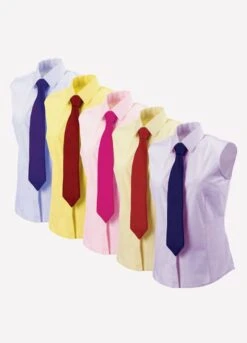 Equetech Ladies Sleeveless Stretch Show Shirt SWS - Soft Yellow