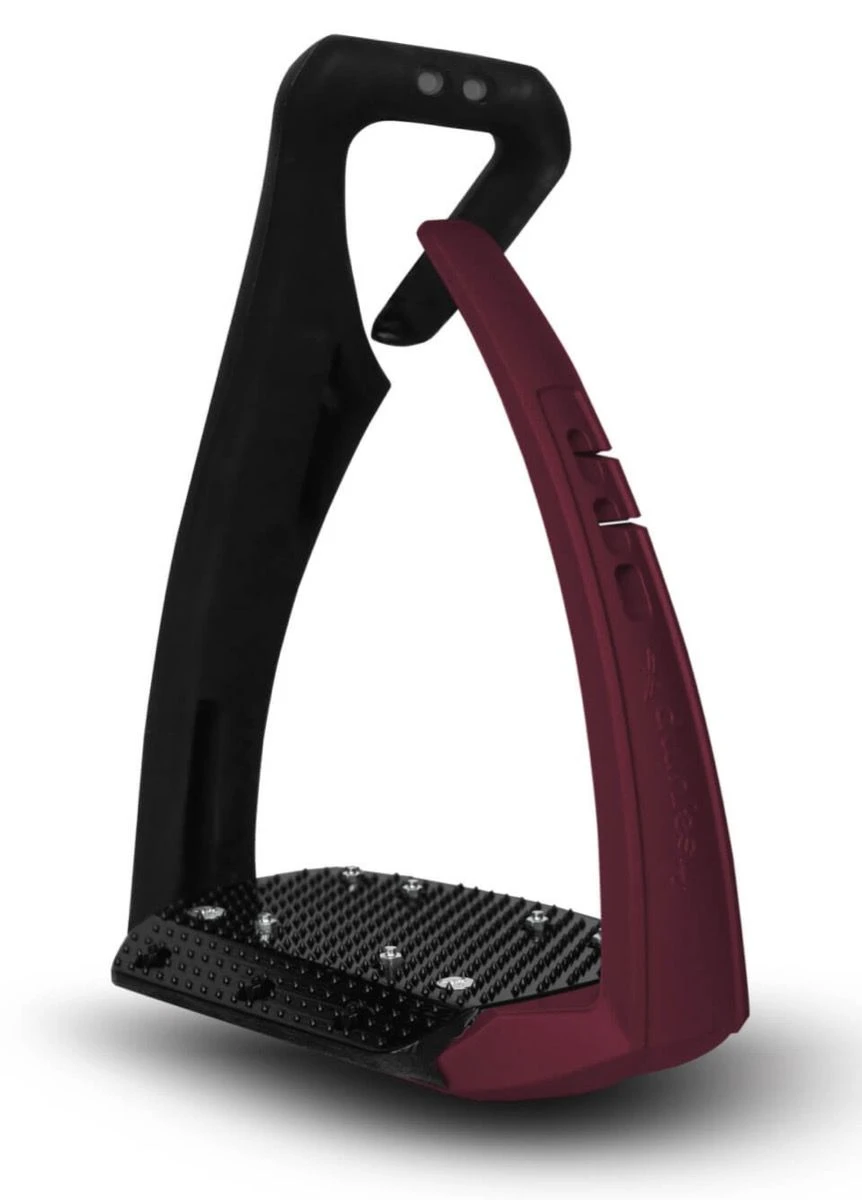 Freejump Soft'Up Pro+ Stirrups - Black/Bordeaux 1 Freejump Soft'Up Pro+ Stirrups - Black/Bordeaux