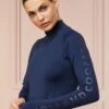 Holland Cooper Findley High Neck Base Layer - Navy