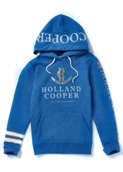 Holland Cooper Heritage Hoodie - Deep Cobalt Marl -Ridingwear Sales Store hc heritage cobalt 4rdy