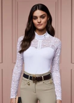 Holland Cooper Newbury L/S Base Layer - White