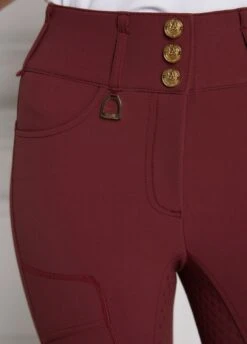 Holland Cooper Ascot Breeches - Burgundy -Ridingwear Sales Store hcascotburgundy2rdy