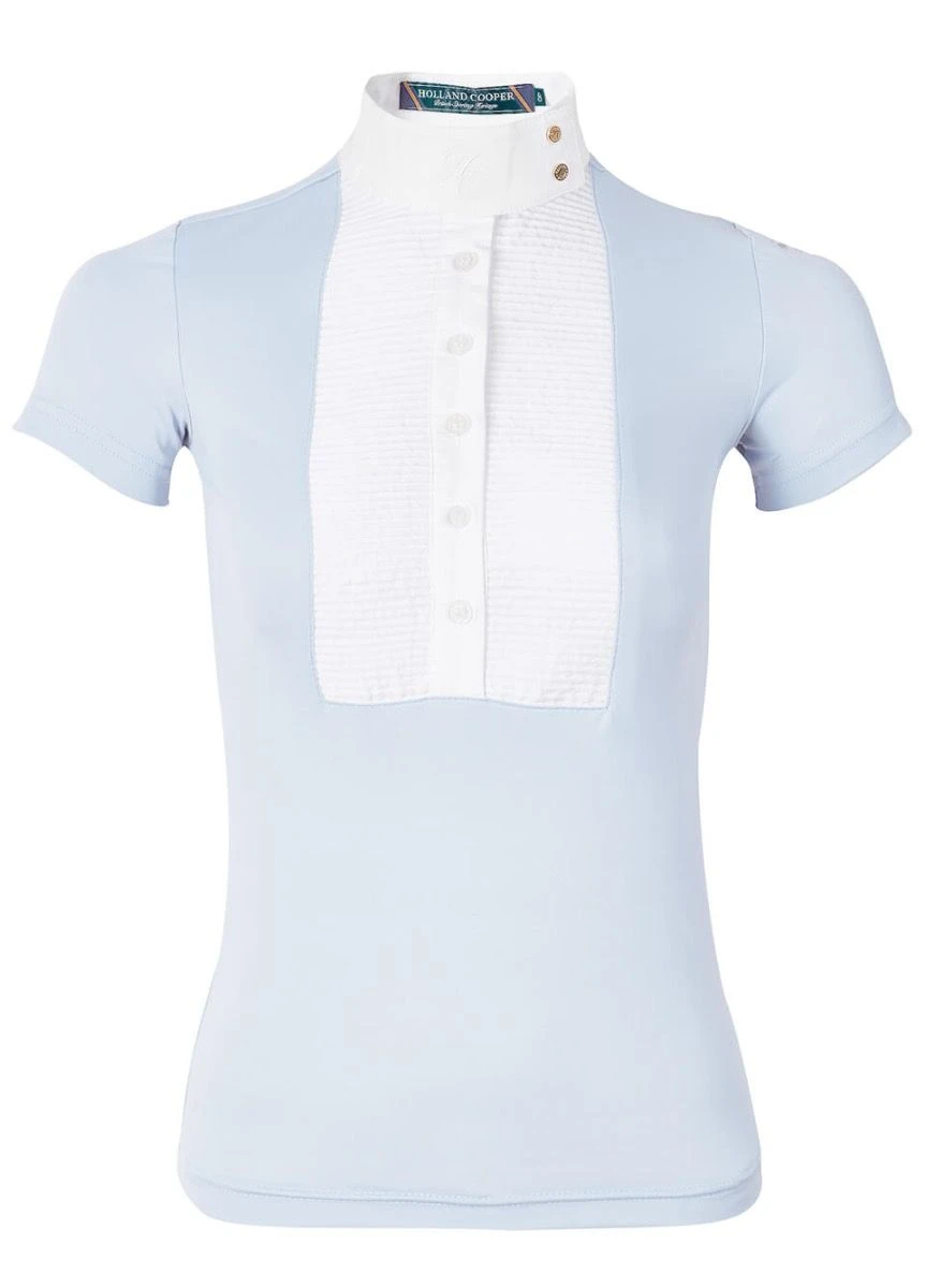 Holland Cooper Short Sleeve Show Shirt - Sky Blue 5 Holland Cooper Short Sleeve Show Shirt - Sky Blue - Image 5