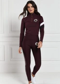 Holland Cooper Heritage Sport Base Layer - Mulberry -Ridingwear Sales Store hcheritagebasemulberry3rdy