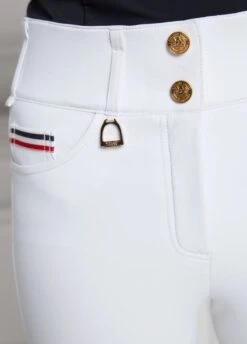 Holland Cooper Hickstead Breeches - White -Ridingwear Sales Store hchicksteadwhiterdy