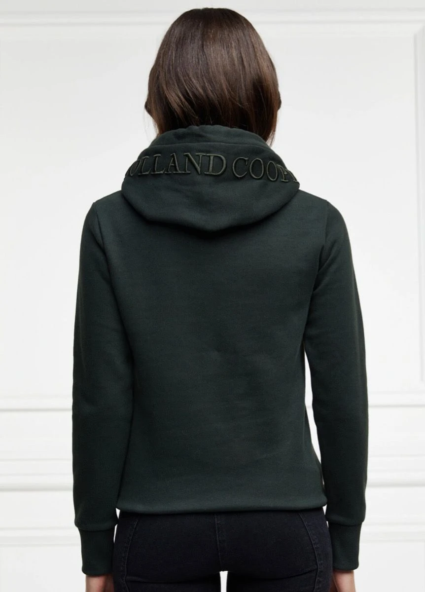 Holland Cooper Collegiate Flock Hoodie - Racing Green 2 Holland Cooper Collegiate Flock Hoodie - Racing Green - Image 2