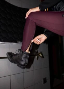 Pikeur Ladies Ine Grip Breeches - Bordeaux -Ridingwear Sales Store ine6