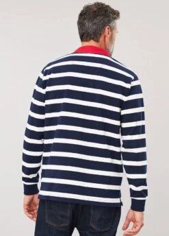 Joules Mens Onside Rugby Shirt - Navy Stripe -Ridingwear Sales Store joules mens onside 3