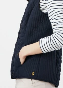 Joules Minx Diamond Quilted Gilet - Marine Navy -Ridingwear Sales Store joulesminxgiletnavy4rdy