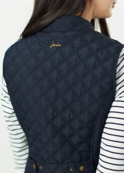 Joules Minx Diamond Quilted Gilet - Marine Navy -Ridingwear Sales Store joulesminxgiletnavy5rdy