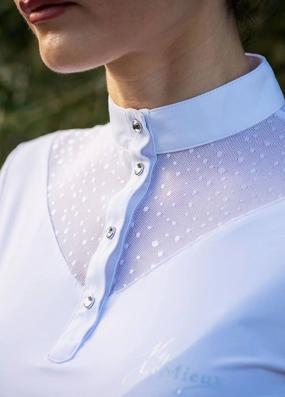 LeMieux Amelie Show Shirt - White 3 LeMieux Amelie Show Shirt - White - Image 3