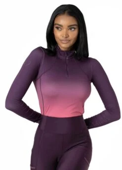 LeMieux Spectrum Base Layer - Aubergine/Papaya -Ridingwear Sales Store lemieux baselayer spectrum papaya 4rdy