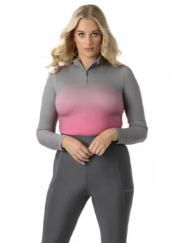 LeMieux Spectrum Base Layer - Grey/Watermelon -Ridingwear Sales Store lemieux baselayer spectrum watermelon 4rdy 2