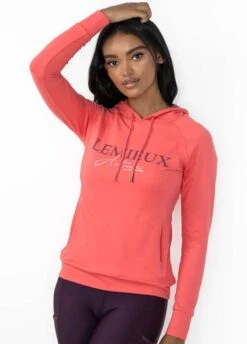 LeMieux Luxe Hoodie - Papaya -Ridingwear Sales Store lemieux hoodie papaya 5rdy