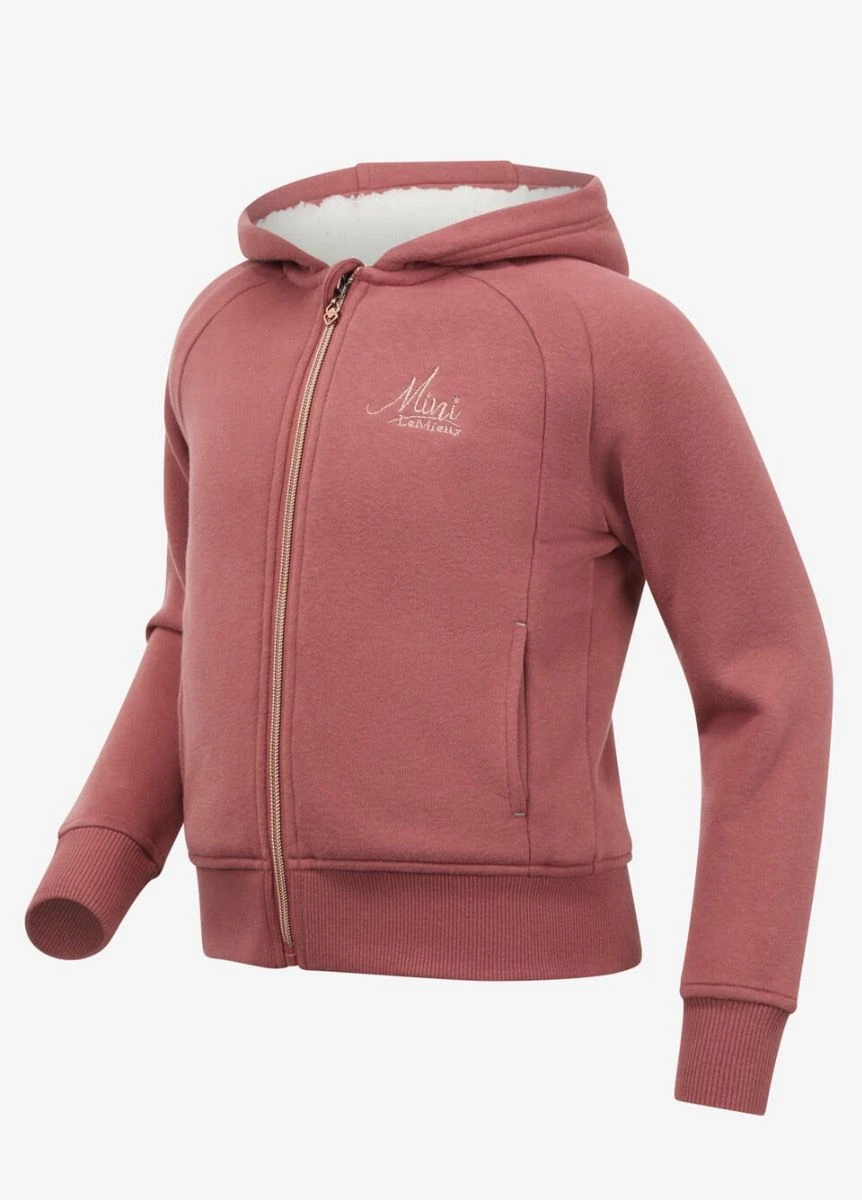 LeMieux Mini Sherpa Lined Lily Hoodie - Orchid 2 LeMieux Mini Sherpa Lined Lily Hoodie - Orchid - Image 2