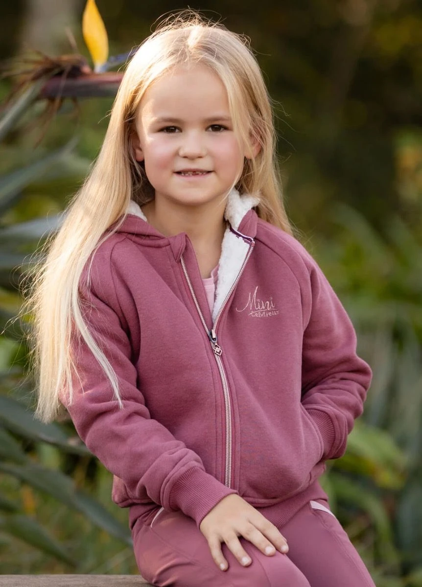 LeMieux Mini Sherpa Lined Lily Hoodie - Orchid 1 LeMieux Mini Sherpa Lined Lily Hoodie - Orchid