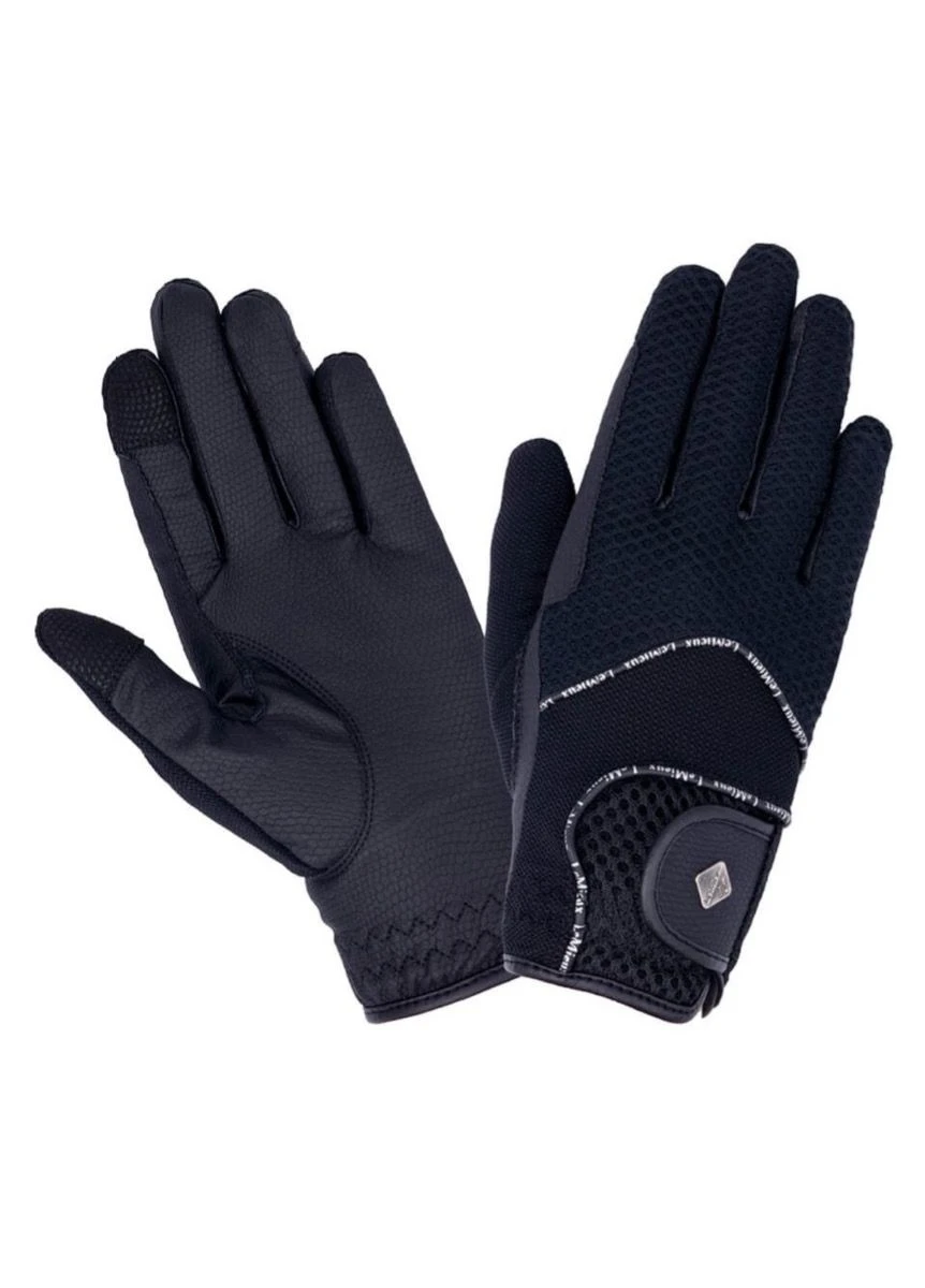LeMieux Pro Touch 3D Mesh Riding Gloves - Navy 1 LeMieux Pro Touch 3D Mesh Riding Gloves - Navy