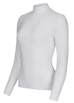 LeMieux Olivia Long Sleeve Show Shirt - White -Ridingwear Sales Store lemieux olivia ls shirt white 3rdy
