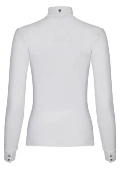 LeMieux Olivia Long Sleeve Show Shirt - White -Ridingwear Sales Store lemieux olivia ls shirt white 4rdy
