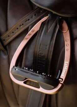 LeMieux Vector Balance Stirrups - Black/Rose Gold -Ridingwear Sales Store lemieux vector stirrup black rose 3rdy
