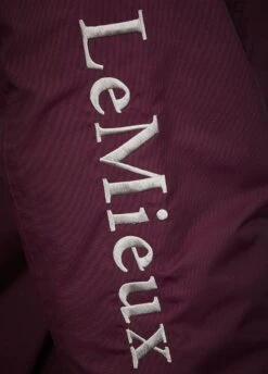 Team LeMieux Waterproof Crew Jacket - Burgundy -Ridingwear Sales Store lemieux waterproof burgundy 4