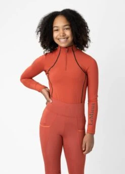 LeMieux Young Rider Base Layer - Sienna -Ridingwear Sales Store lemieux youth base sienna 4rdy