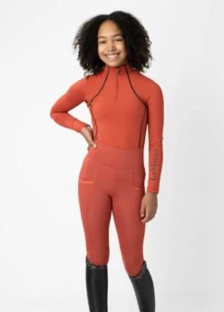 LeMieux Young Rider Pull On Breech - Sienna -Ridingwear Sales Store lemieux youth breech sienna 4rdy