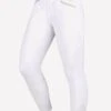 Dublin Black Ladies Linda Thermal Full Seat Breeches - White
