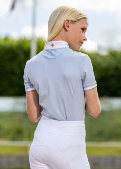 LeMieux Young Rider Belle Show Shirt - Mist -Ridingwear Sales Store lm belle mist 4rdy