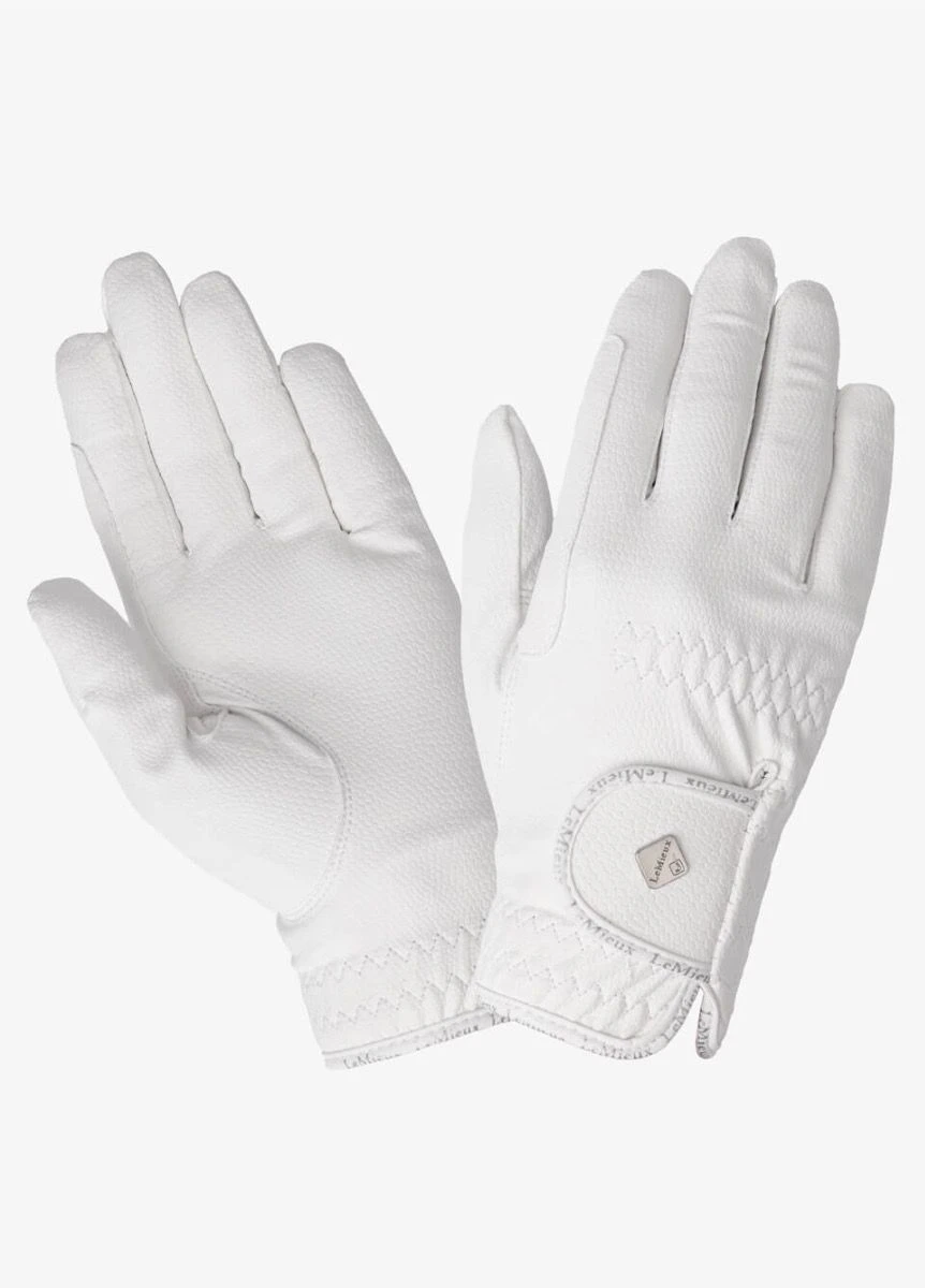 LeMieux Pro Touch Classic Riding Gloves - White 1 LeMieux Pro Touch Classic Riding Gloves - White
