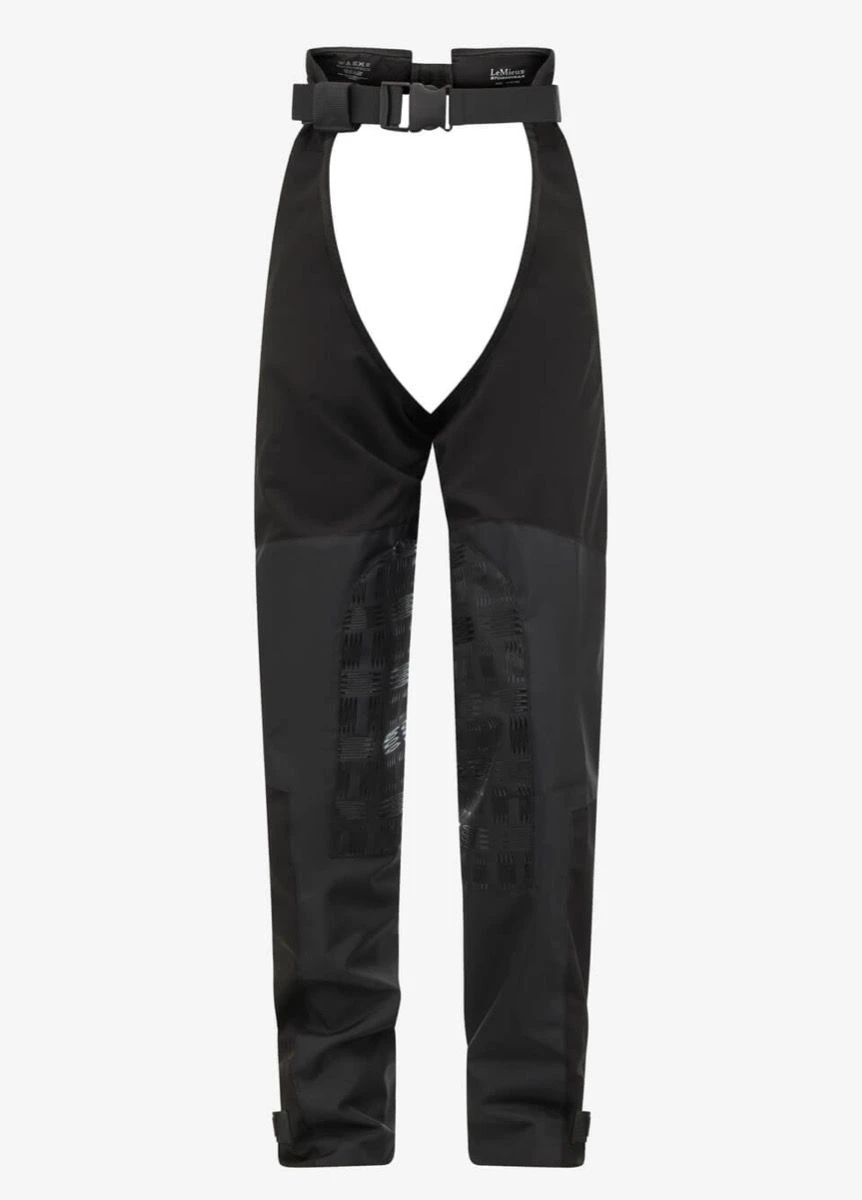 LeMieux Junior Drytex Stormwear Waterproof Chaps - Black 2 LeMieux Junior Drytex Stormwear Waterproof Chaps - Black - Image 2