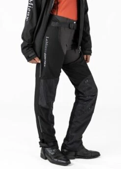 LeMieux Junior Drytex Stormwear Waterproof Chaps - Black 5 LeMieux Junior Drytex Stormwear Waterproof Chaps - Black -Ridingwear Sales Store lm junior chaps black 3rdy