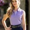 LeMieux Sleeveless Polo Shirt - Iris