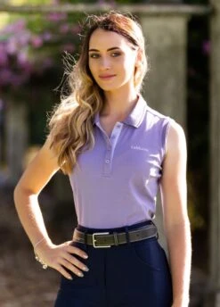 LeMieux Sleeveless Polo Shirt - Iris