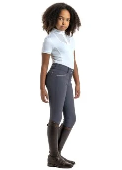 LeMieux Young Rider Belle Show Shirt - White -Ridingwear Sales Store lmbellewhiterdy