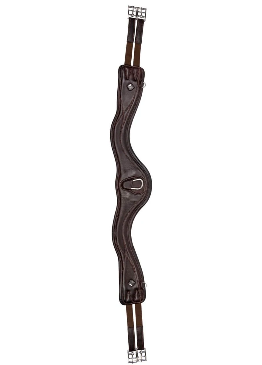 LeMieux Gel-Tek Anatomic Curve Jumping Girth - Brown 2 LeMieux Gel-Tek Anatomic Curve Jumping Girth - Brown - Image 2